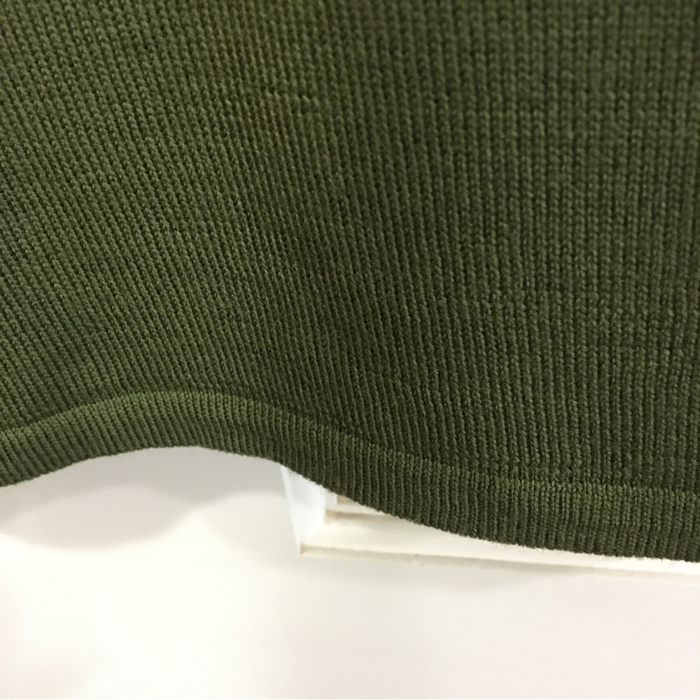 Sutton / Studio Classic Olive Green Wool Turtlene… - image 6